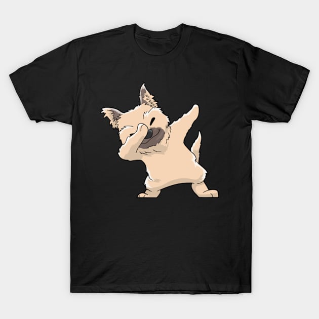 Cairn Terrier Dabbing Kawaii T-Shirt by KAWAIITEE